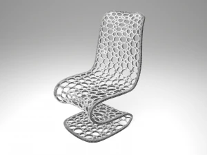 chair hi-tech meshed 3D Model