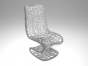 chair hi-tech meshed 3D Model