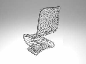 chair hi-tech meshed 3D Model