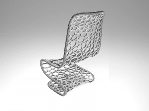 chair hi-tech meshed 3D Model