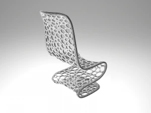 chair hi-tech meshed 3D Model