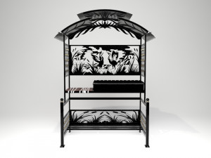 chargrill with roof 3D Modell
