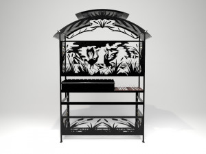 chargrill with roof 3D Modell