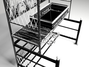 chargrill with roof 3D Modell