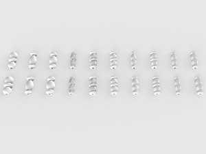 forging elements set Modèle 3D
