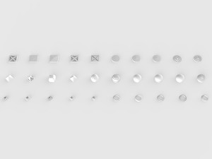 forging elements set Modèle 3D