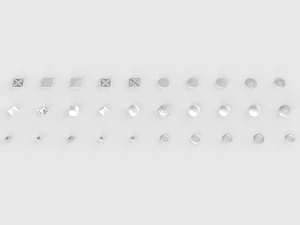 forging elements set 3D Model