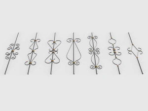 forging elements set 3D Model