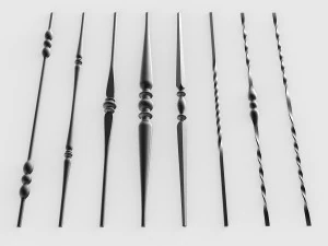 forging elements set 3D Model