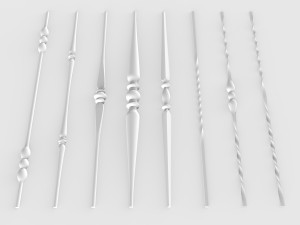 forging elements set Modèle 3D