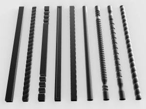 forging elements set 3D Model