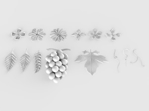 forging elements set Modèle 3D