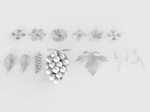 forging elements set 3D Model