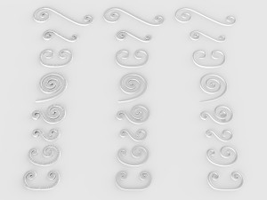 forging elements set Modèle 3D