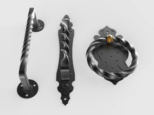 forging elements set 3D Model