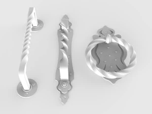 forging elements set 3D Model