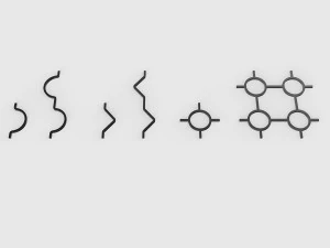 forging elements set 3D Model