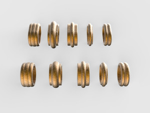 forging elements set Modèle 3D