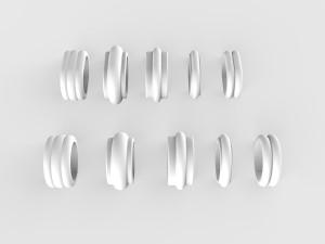 forging elements set Modèle 3D
