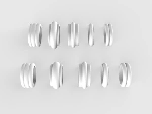 forging elements set 3D Model