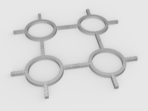 forging elements set Modèle 3D