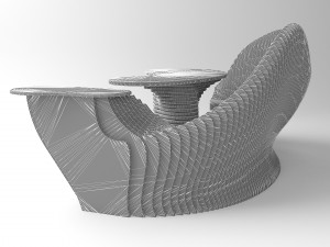 parametric bench table Modelo 3D