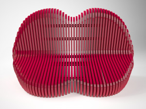 parametric bench lips 3D 模型