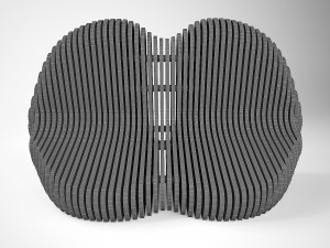 parametric bench lips 3D 模型