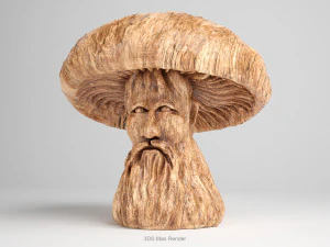 mushroom-old man 3D Model