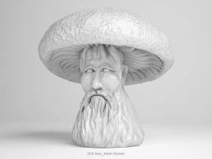 mushroom-old man 3D Model
