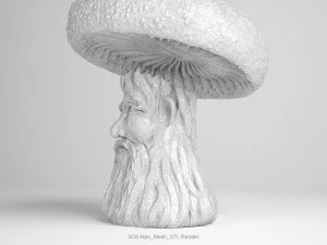 mushroom-old man 3D Model