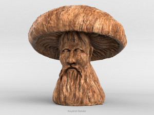 mushroom-old man 3D 모델