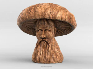 mushroom-old man 3D Model