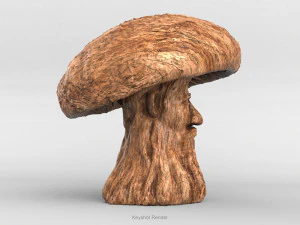 mushroom-old man 3D Model