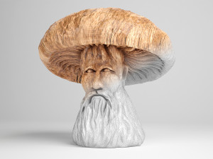 mushroom-old man 3D Model