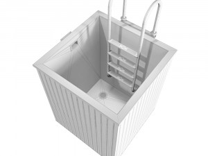 square stainless steel fonts 3D 모델