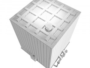 square stainless steel fonts 3D 모델
