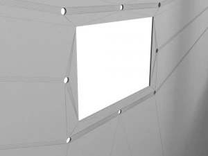 square stainless steel fonts 3D Model