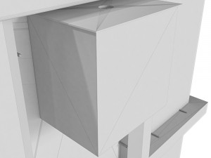 square stainless steel fonts 3D 모델