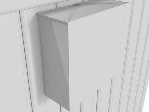 square stainless steel fonts 3D 모델