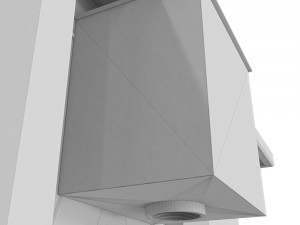 square stainless steel fonts 3D 모델