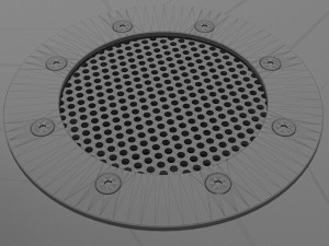 square stainless steel fonts 3D 모델