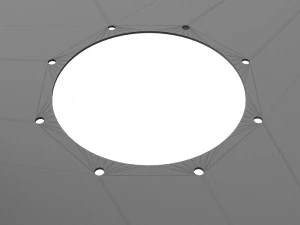 square stainless steel fonts 3D Model