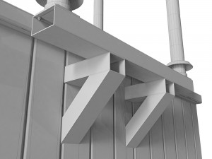 square stainless steel fonts 3D 모델