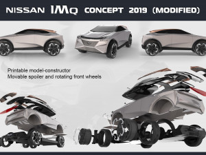 nissan imq concept 2019 modified 3D Model