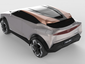 nissan imq concept 2019 modified 3D 모델