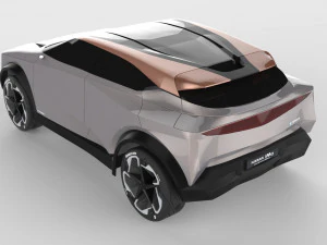 nissan imq concept 2019 modified 3D Model