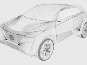 nissan imq concept 2019 modified 3D 모델