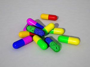 vitamins in capsules 3D Model