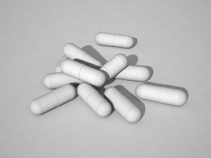vitamins in capsules Model 3D
